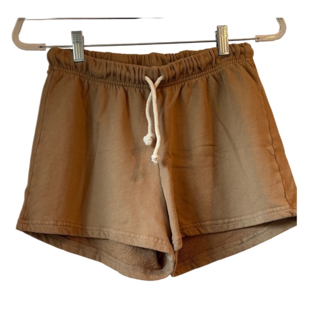 perfectwhitetee Women's Athletic Lounge Shorts in Brown with Drawstring